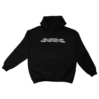 Beyoncé I’m That Girl hoodie back with black fabric, small white tour text, and pullover hood design