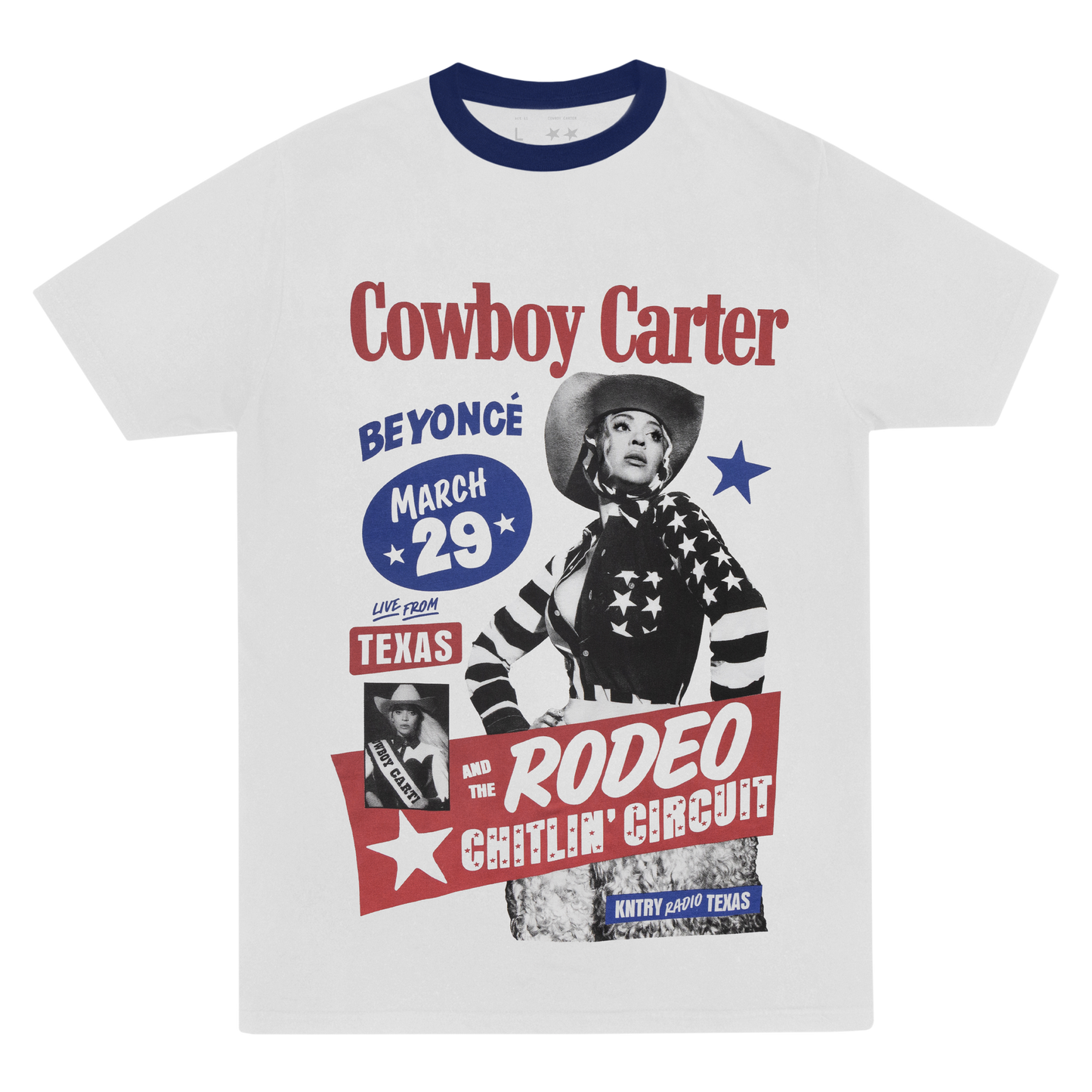 Beyoncé Cowboy Carter Short Sleeve Ringer T-Shirt